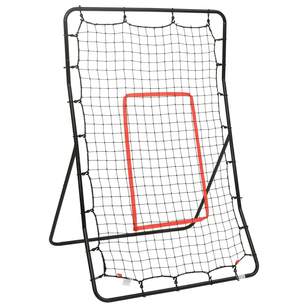 The Living Store Bramka do treningu softballu - 88x79x137 cm - stal - Siatka Softballowa
