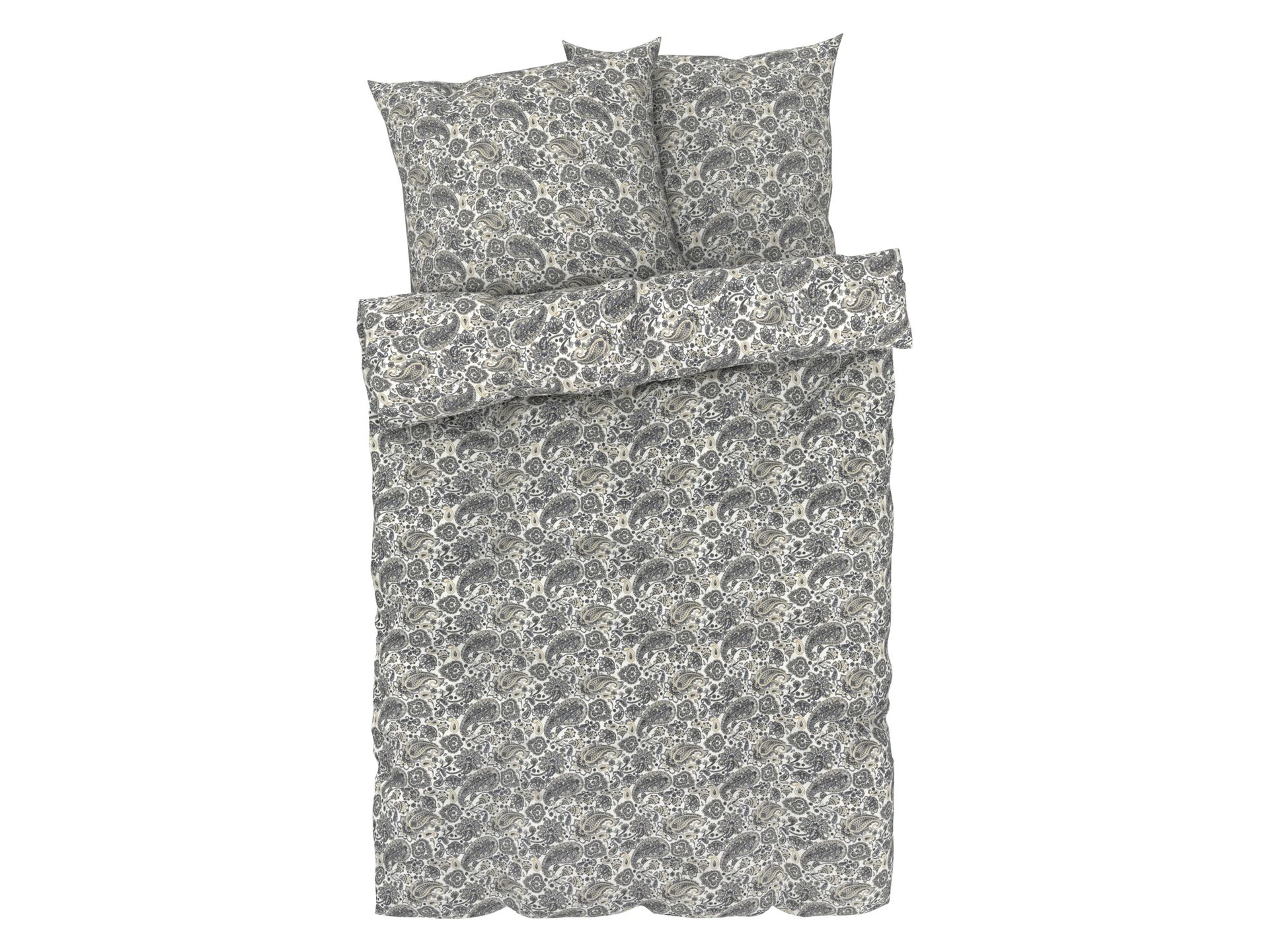 LIVARNO home Pościel z mikrowłókna satynowego, 220 x 200 cm (Paisley)