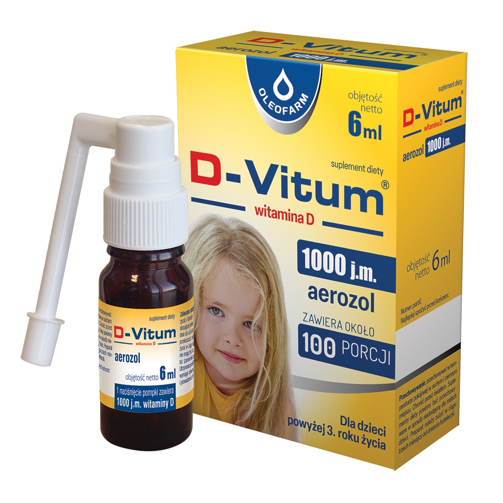 Oleofarm D-Vitum witamina D 1000 j.m aerozol 6 ml