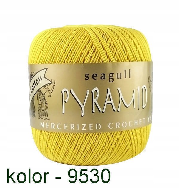 Kordonek Pyramid 100g żółty 9530