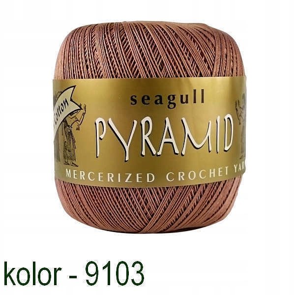 Kordonek Pyramid 100g kakaowy 9103