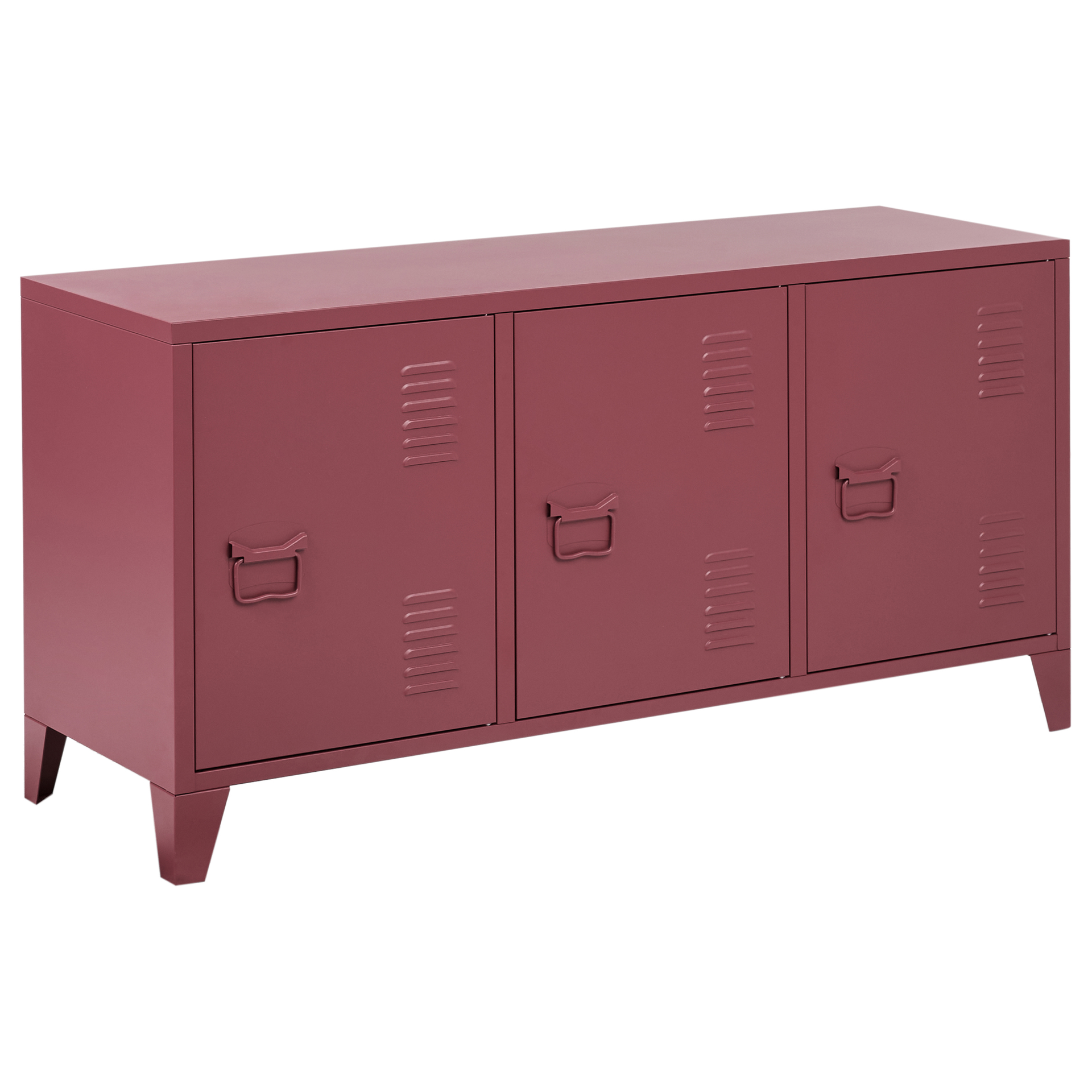 Szafka biurowa CARDIFF Metal Bordowy