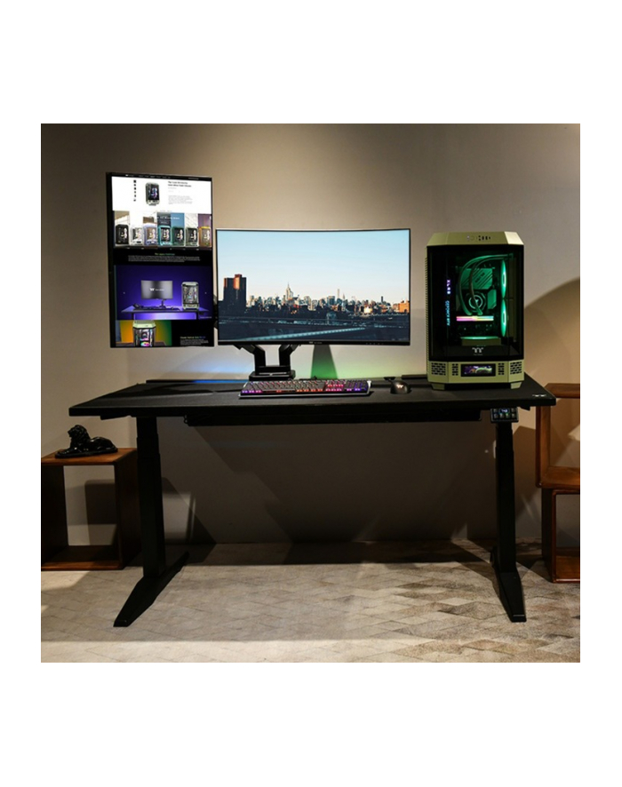 Thermaltake Dual RGB Gaming Monitor Arm, monitor mount black, for monitors 17'' - 35'' GEA-MSR-DMSBLK-01