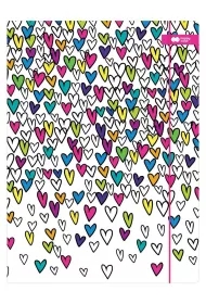 Teczka z gumką A4 My Love biała HAPPY COLOR