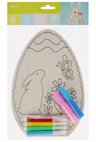 Drewniana dekoracja do kolorowania