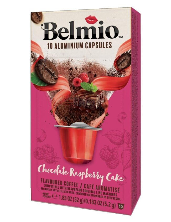 Kapsułki do Nespresso Belmio Chocolate Raspberry Cake 10 sztuk