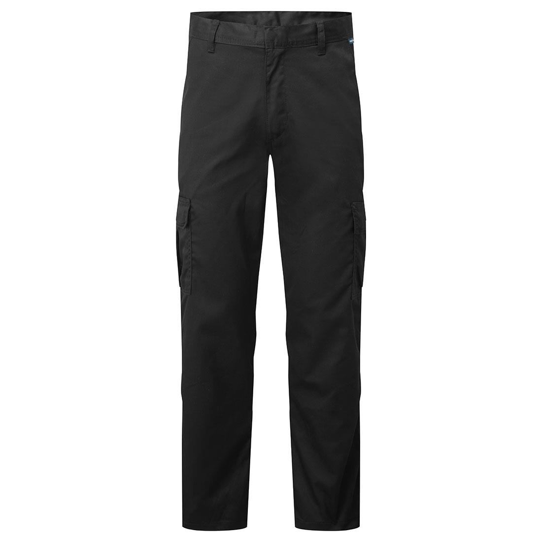PORTWEST L701 LEKKIE SPODNIE COMBAT; CZARNY