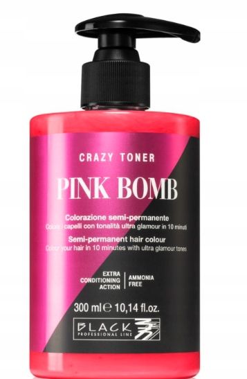 Black Crazy Toner Różowa Bomba 300ml