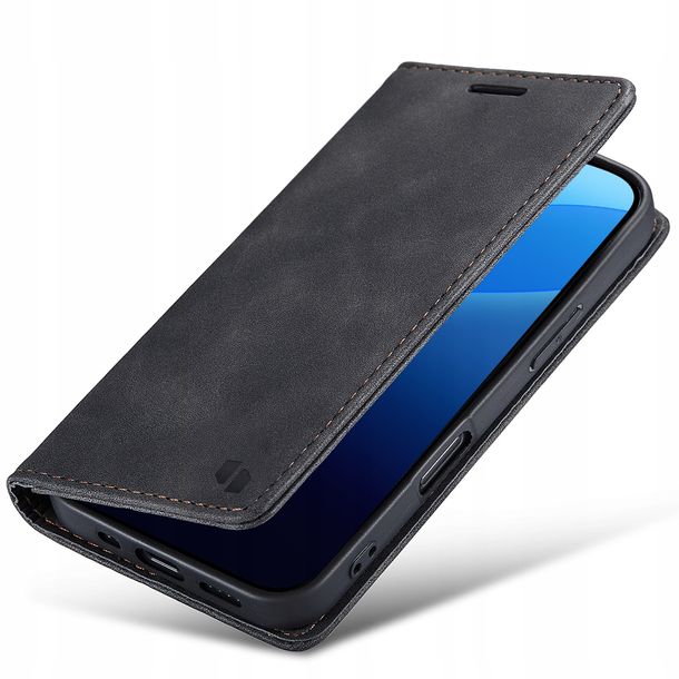 Portfelowe etui z klapką ze skóry kabura pokrowiec obudowa do iPhone 16