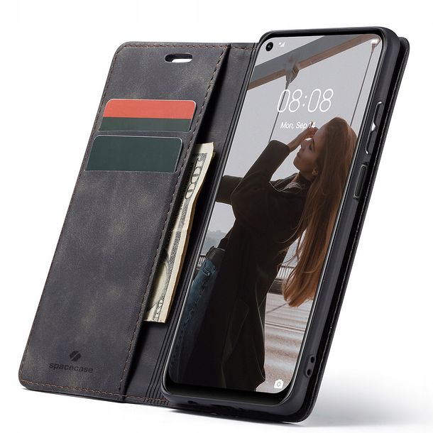 Eleganckie etui z klapką portfel kieszonka pokrowiec do Huawei P40 Lite