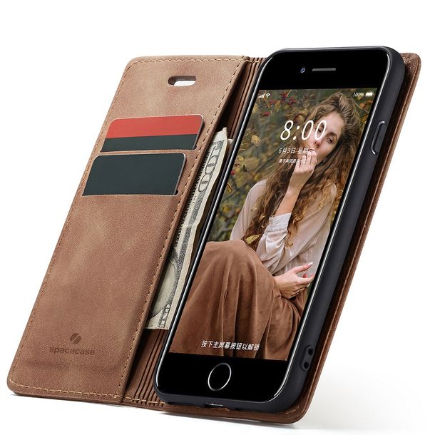 Eleganckie etui z klapką portfel kieszonka pokrowiec case do iPhone 6 / 6S