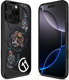Spigen Etui Ultra Hybrid T Mag (CC) do MagSafe do iPhone 16 Pro, przezroczysto-wzorzyste (C11 Chronos)