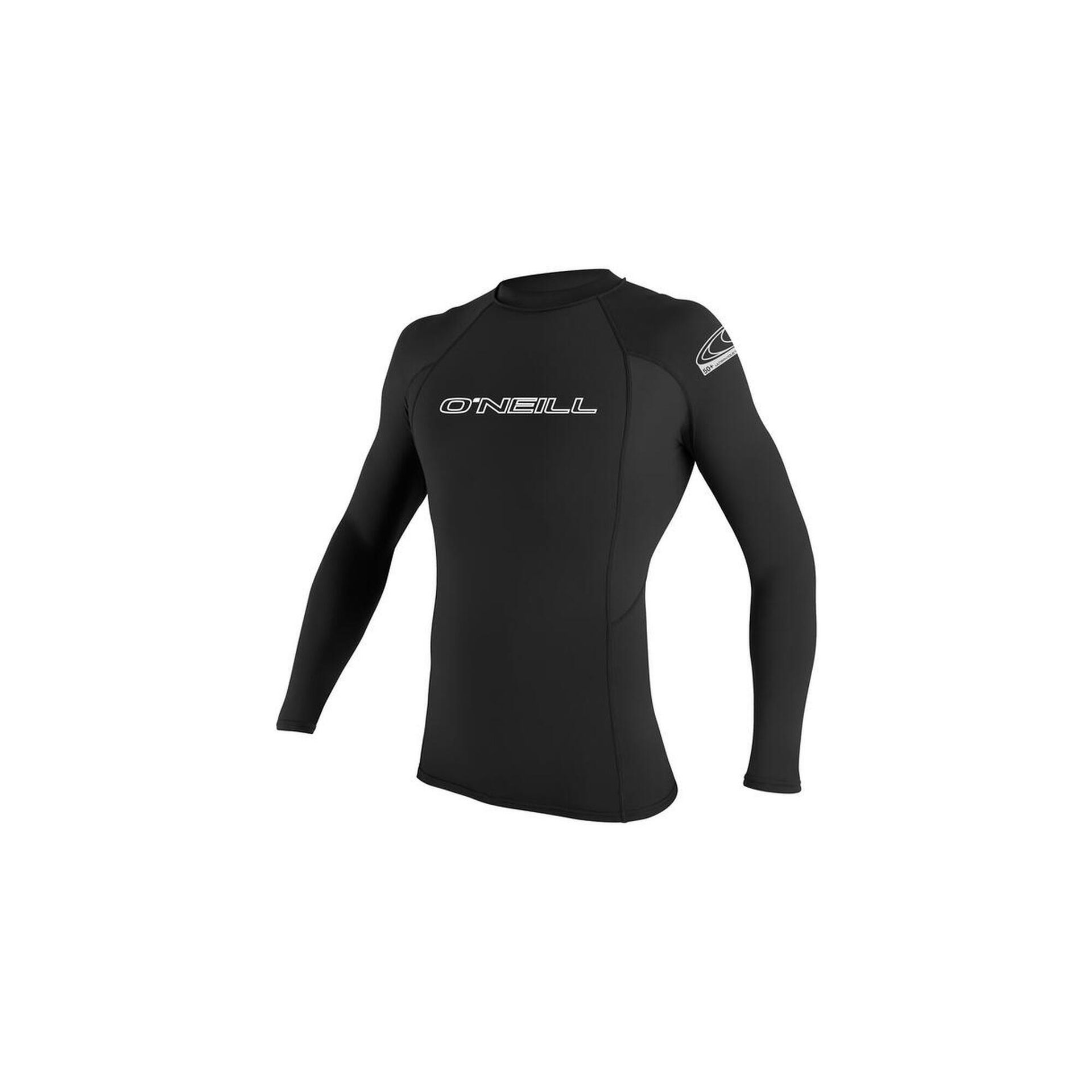 ONEILL wetsuits męska Basic Skins L/S Crew Rash Vest, czarny, l 3342-002-L