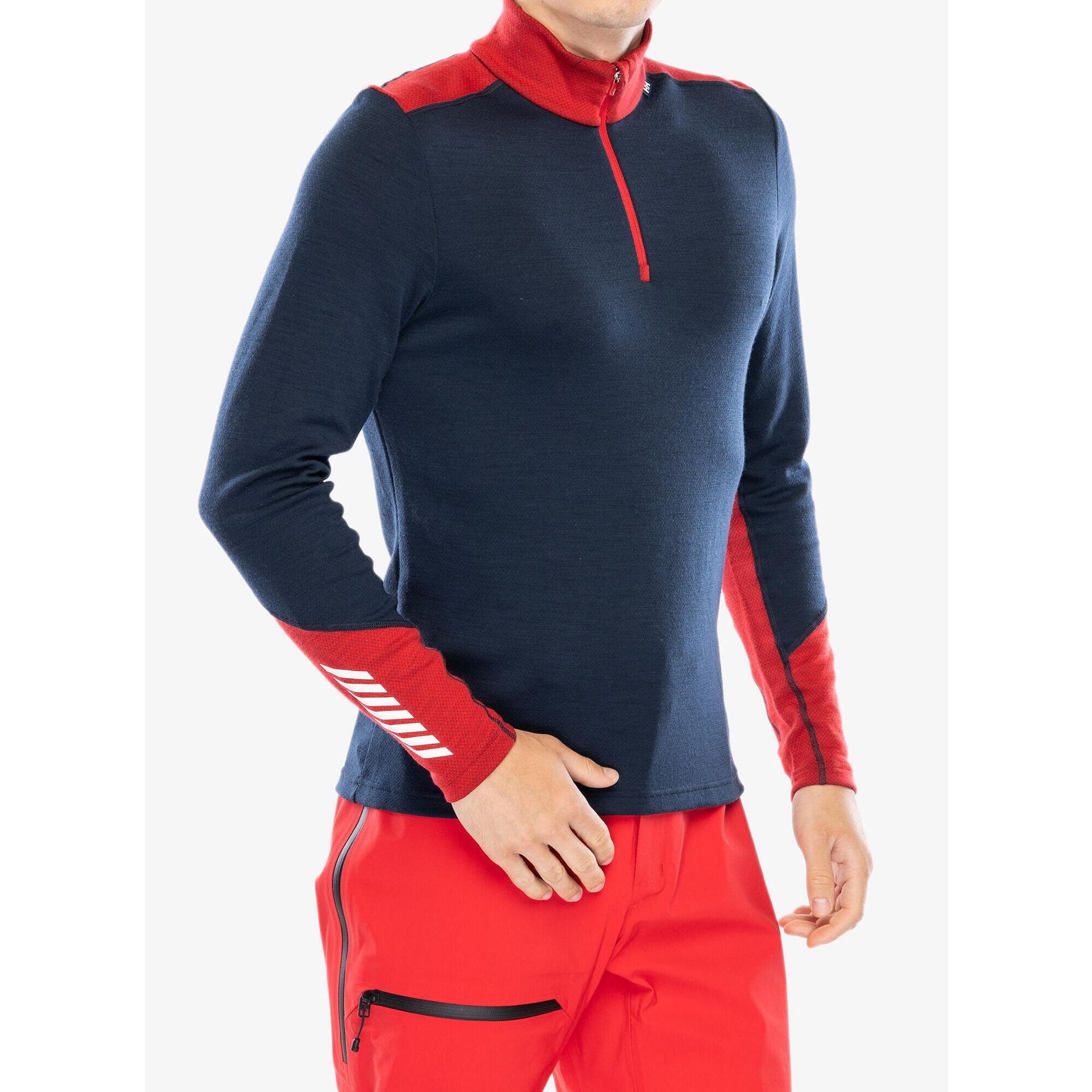 Bluza termoaktywna męska Helly Hansen Lifa Merino Midweight 1/2 Zip navy