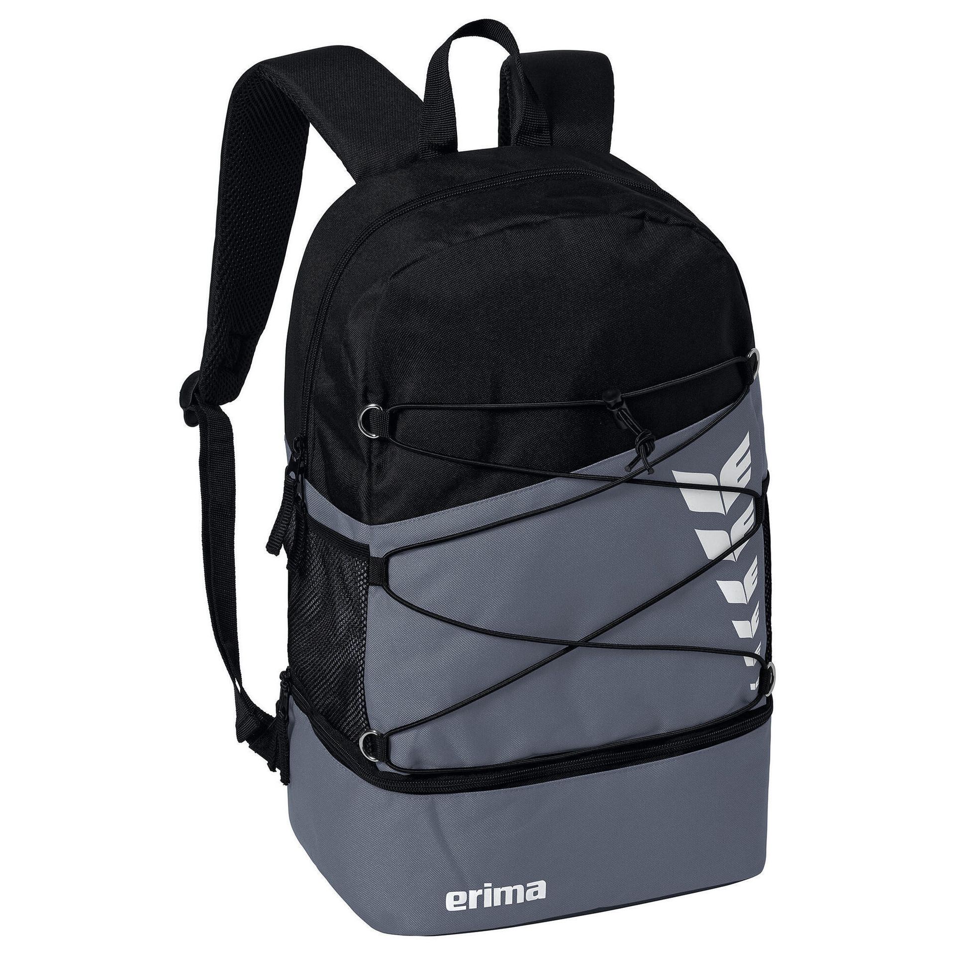 Erima Wings, Plecak Sześciokątny Mieszany, Slate Grey/Czarny, 1, Slate szary/czarny