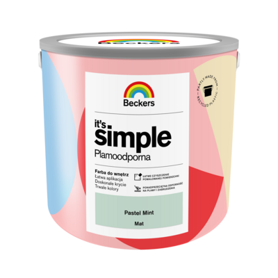 Farba plamoodporna IT'S SIMPLE Pastel Mint 2,5 l Beckers