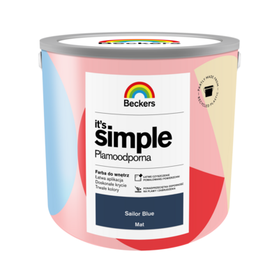 Farba plamoodporna IT'S SIMPLE Sailor Blue 2,5 l Beckers