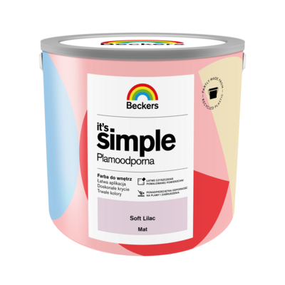 Farba plamoodporna IT'S SIMPLE Soft Lilac 2,5 l Beckers