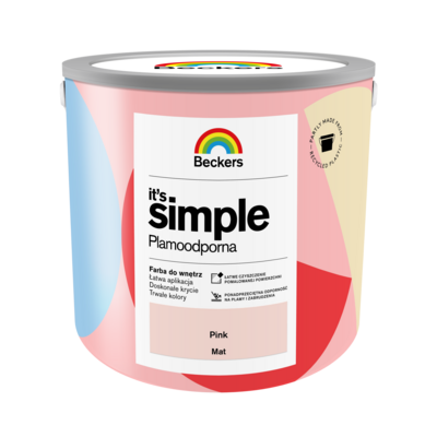 Farba plamoodporna IT'S SIMPLE Pink 2,5 l Beckers
