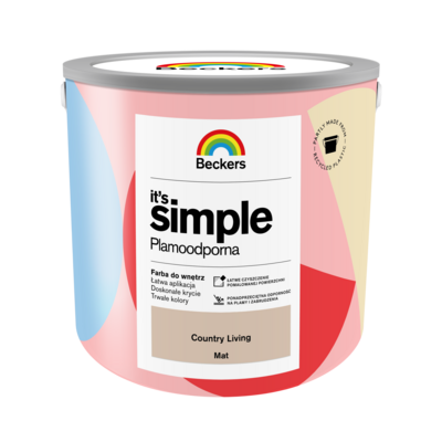 Farba plamoodporna IT'S SIMPLE Country Living 2,5 l Beckers