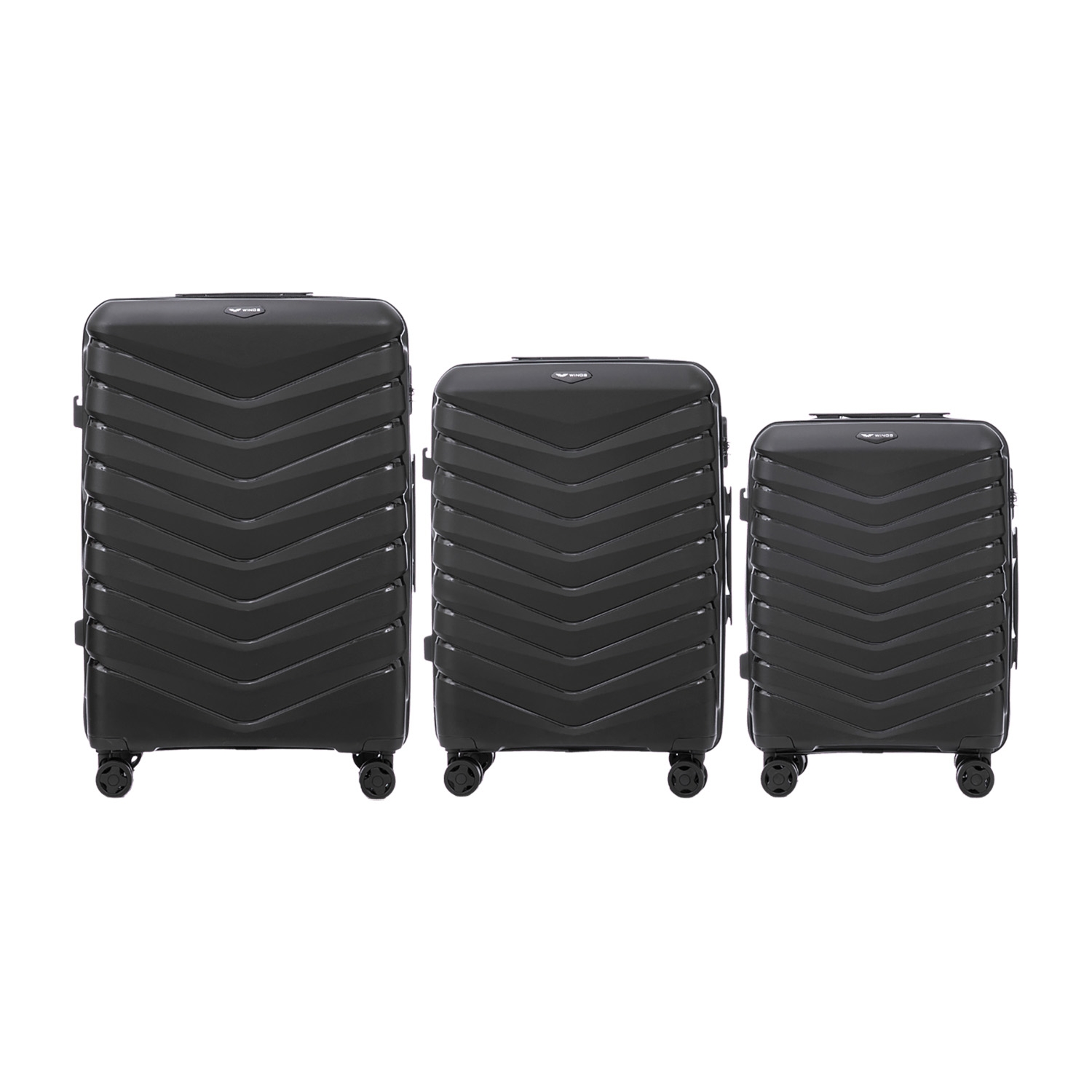 Zestaw walizek Wings Phoenix, 3 szt., czarne