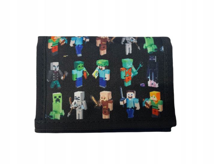 MINECRAFT PIKS portfel portfelik rozkładany na rzep