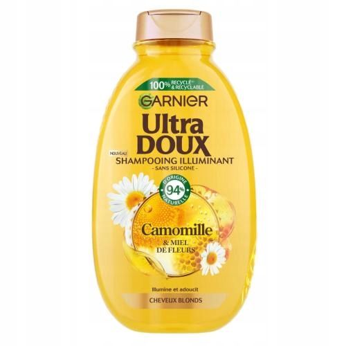 ULTRA DOUX szampon z rumiankiem rozświetlający do włosów blond 300ml