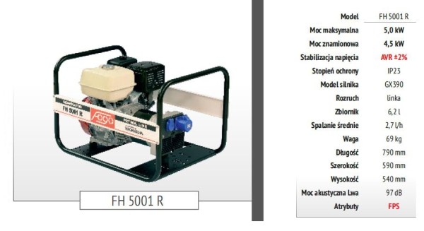 FOGO FH 5001 230V 4,5kW, HONDA