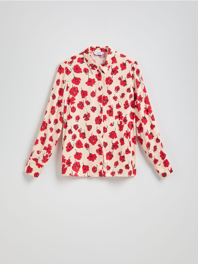 Reserved - Koszula w kwiaty - wielobarwny