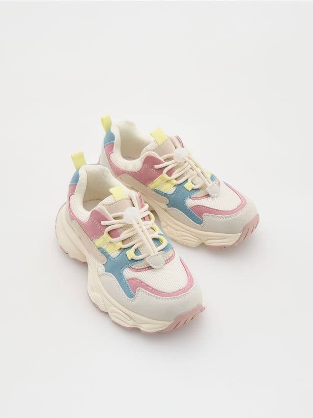 Reserved - Lekkie sneakersy - beżowy