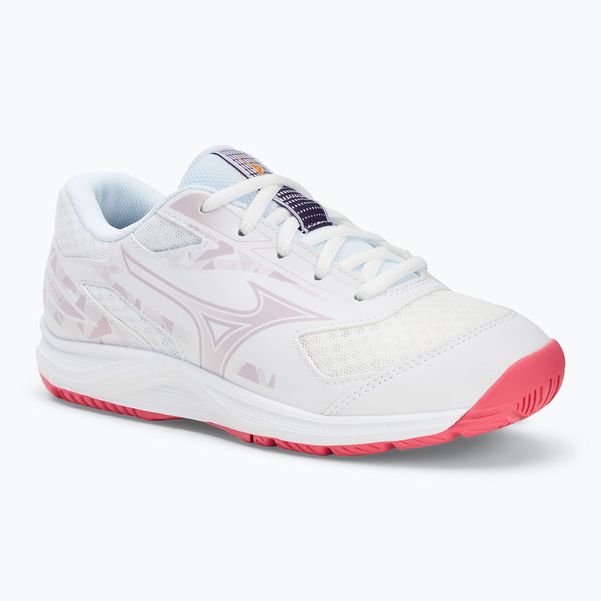 Buty dziecięce Mizuno Stealth Star 3 white/violetindigo/camerlliaros WYSYŁKA W 24H 30 DNI NA ZWROT