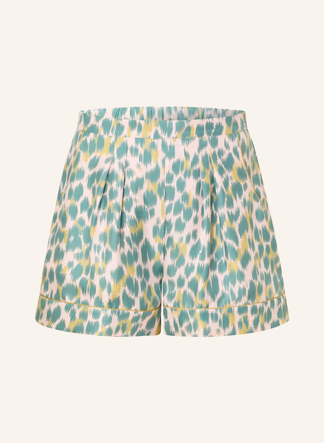 Eres Szorty Od Piżamy Palmeraie Z Jedwabiu grau