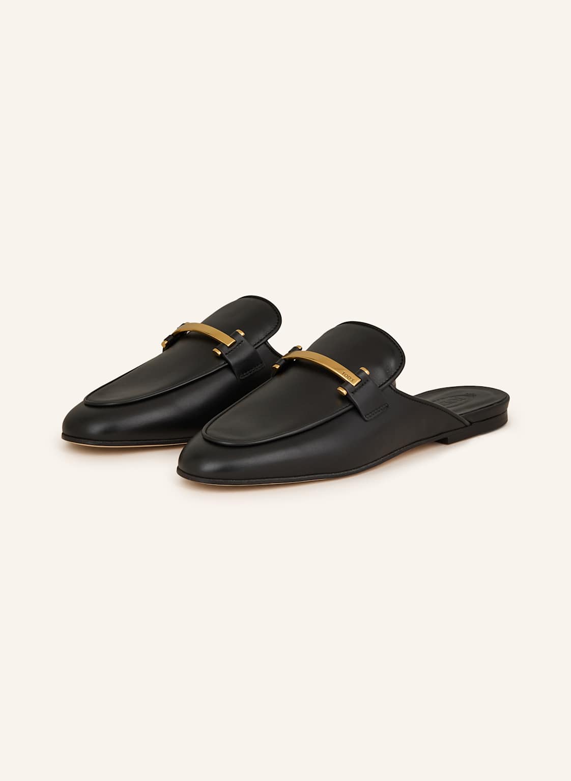 Tod's Klapki Typu Mules schwarz