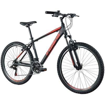 Rower górski MTB INDIANA X-Pulser 1.6 M19 26 cali męski Czarno-czerwony