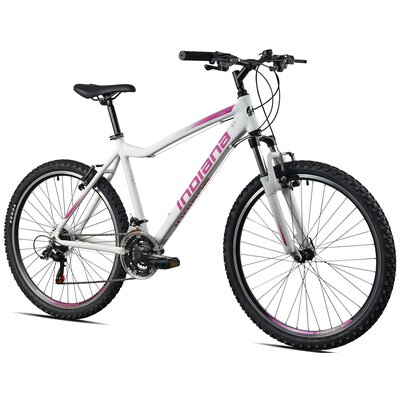 Rower górski MTB INDIANA X-Pulser 1.6 D19 26 cali damski Biało-różowy