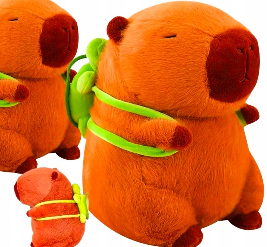 PLUSZOWA KAPIBARA PLUSZAK MASKOTKA PODUSZKA PRZYTULANKA MIĘKKA ZABAWKA