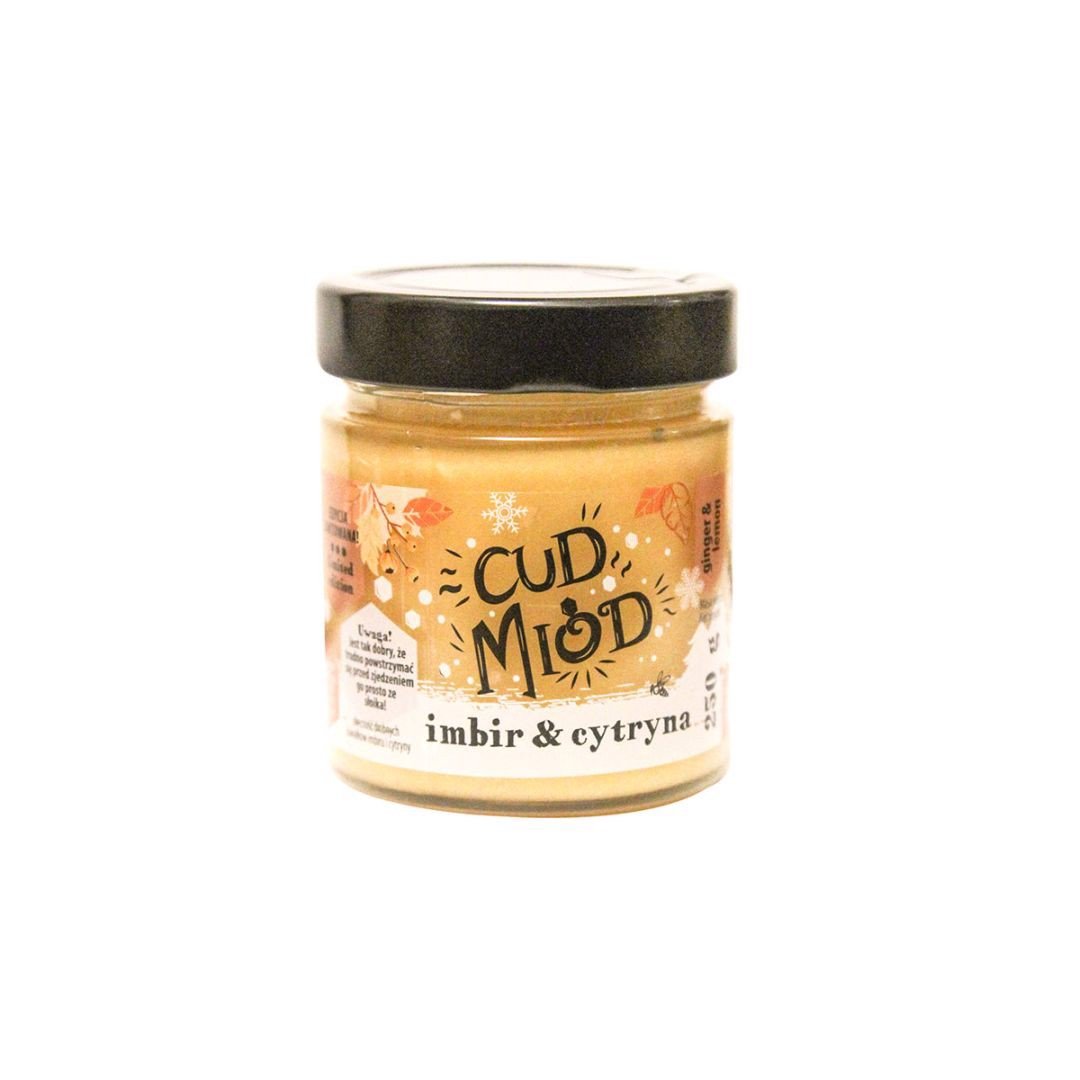 Bartnik MIÓD smakowy imbir & cytryna 250g
