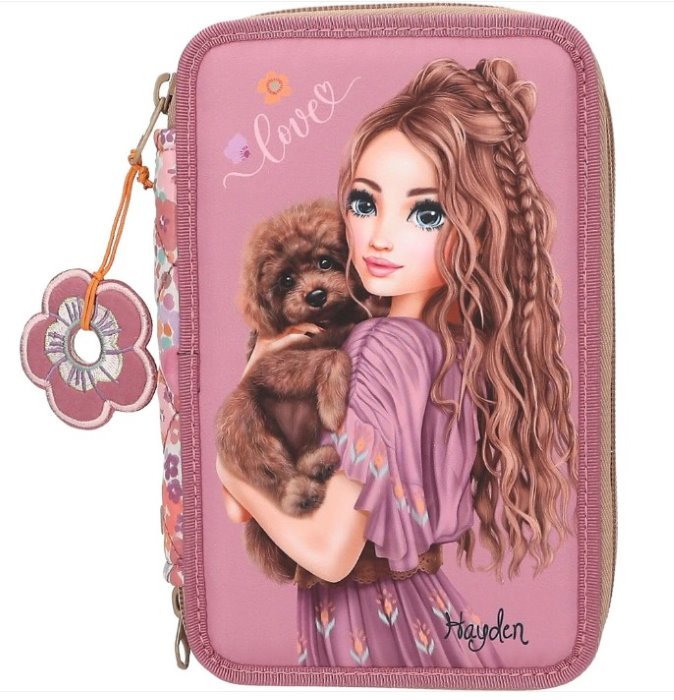 Depesche- Top Model Piórnik 3-komorowy z wyposażeniem Floral