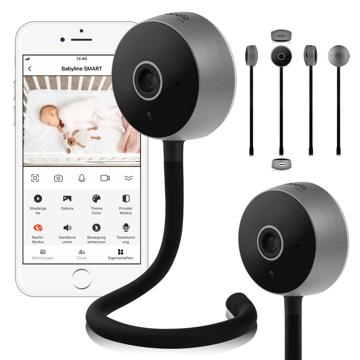 Elektroniczna Niania Kamera Wifi Wykrywanie Ruchu Lionelo Babyline Smart