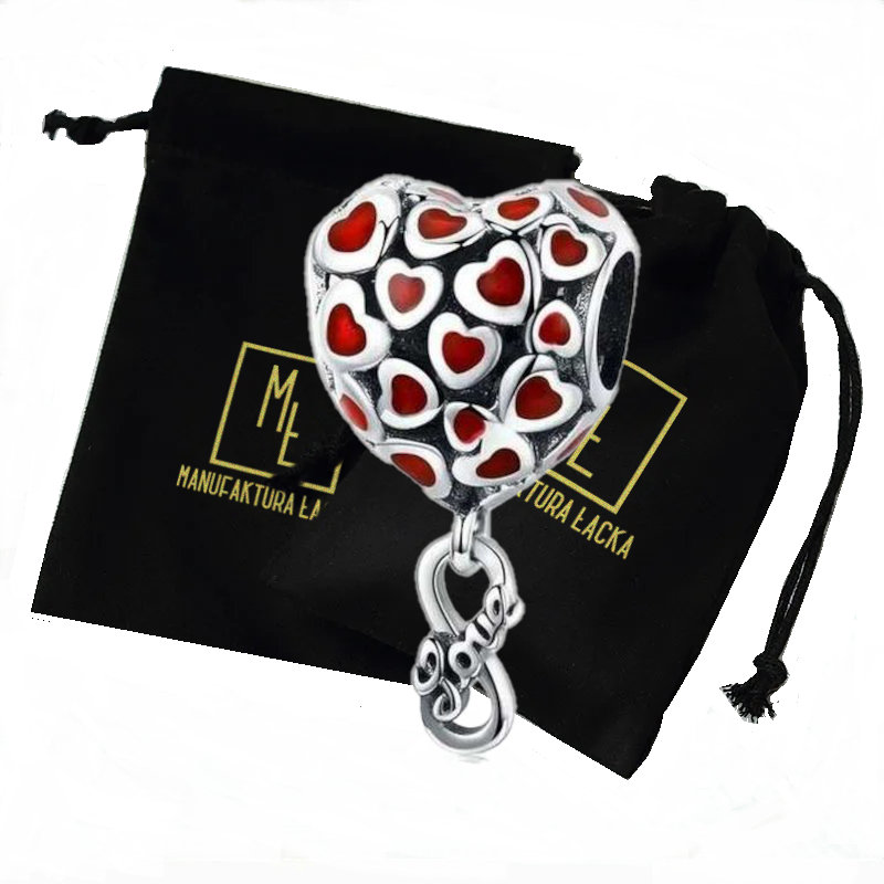 Charms Serce Balon Love Zawieszka Srebro Prezent 925 Damska Manufaktura Łącka/ Manufaktura Łącka