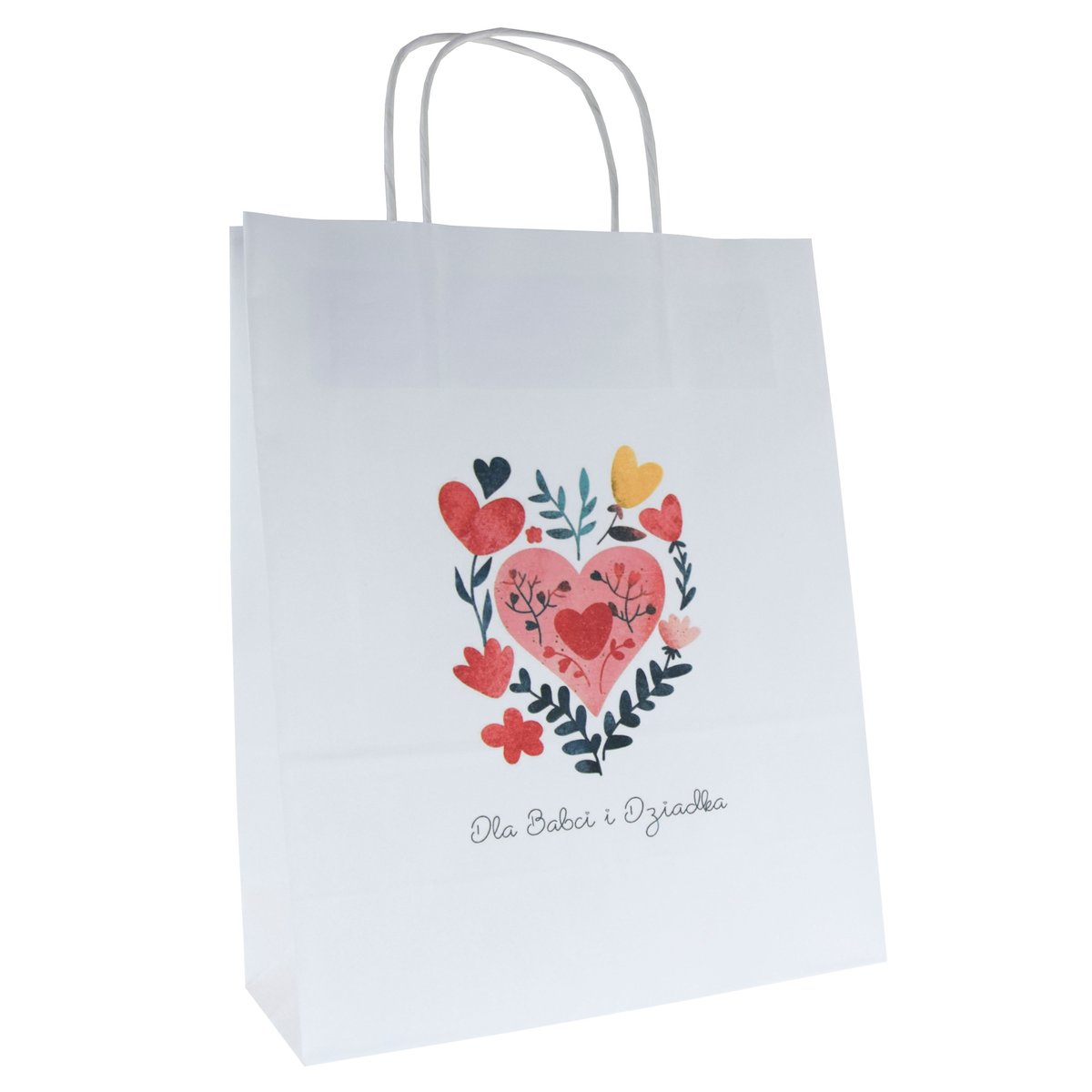 torba papierowa na prezent DLA BABCI I DZIADKA torebka prezentowa A4