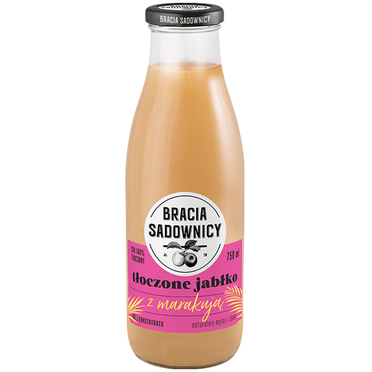 Bracia Sadownicy Tłoczone jabłko z marakują 750 ml
