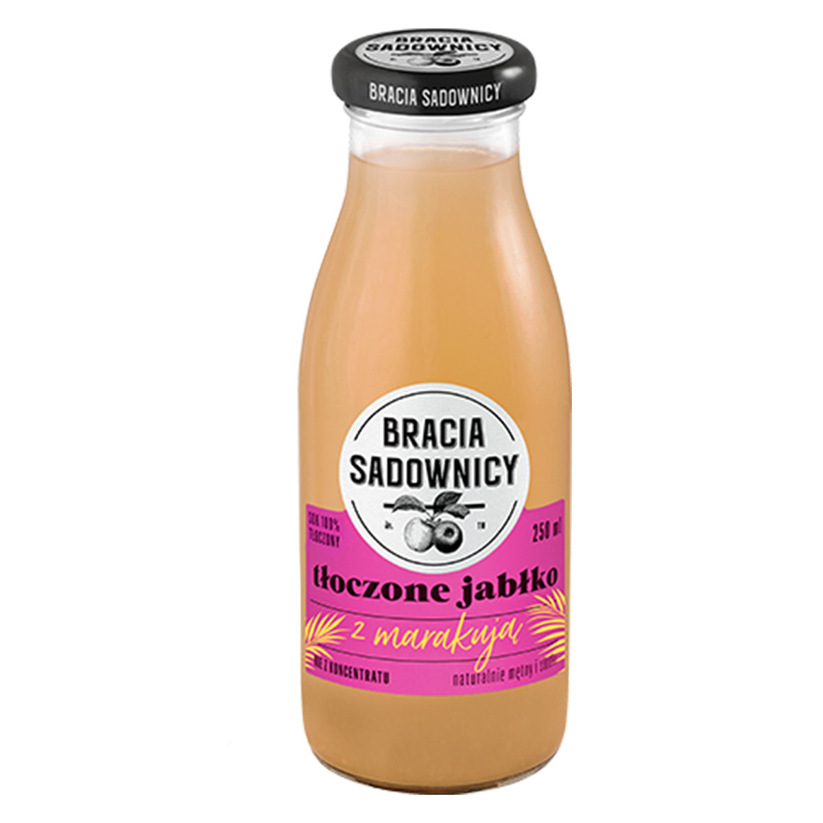 Bracia Sadownicy Tłoczone jabłko z marakują 250 ml