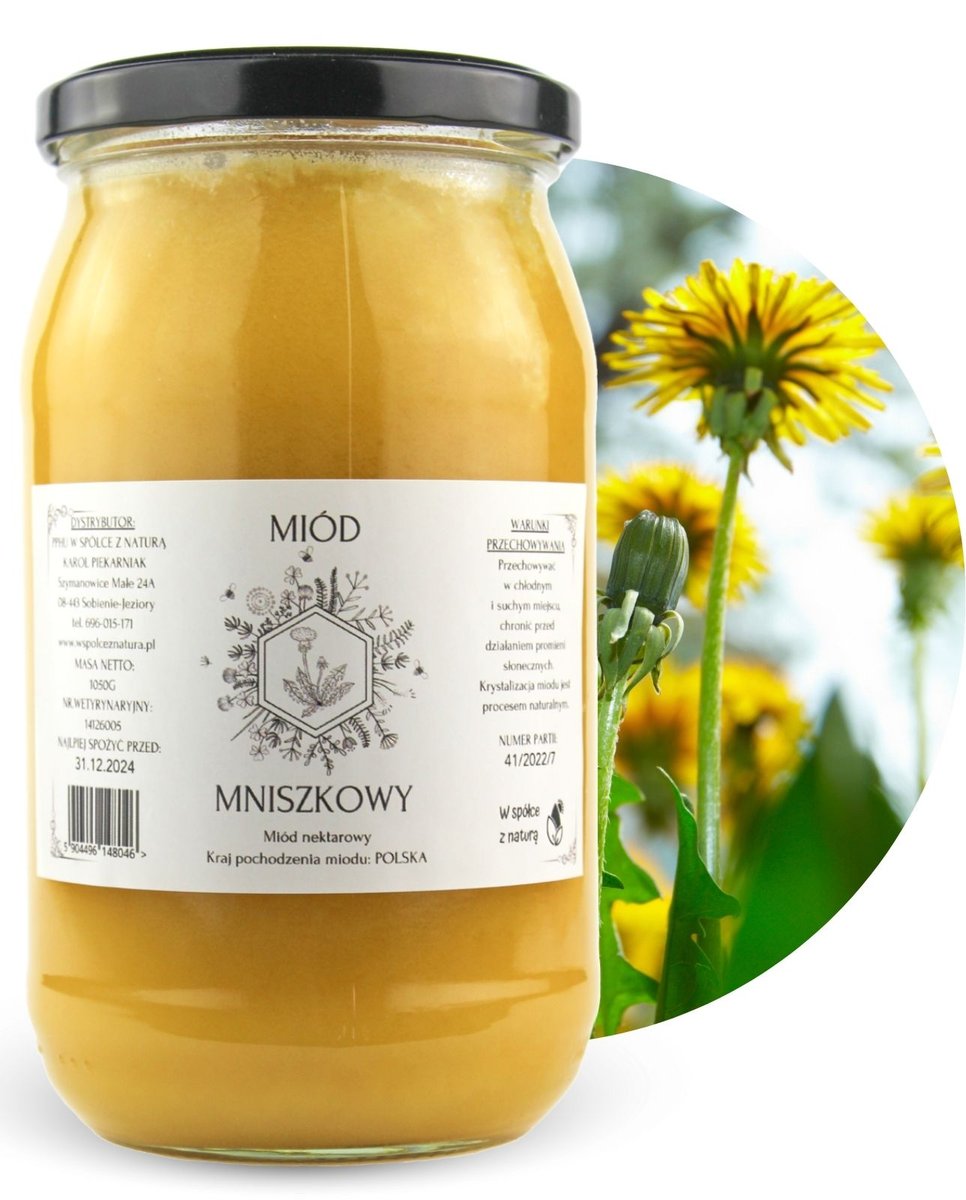 Miód Mniszkowy 1050g Naturalny Polski