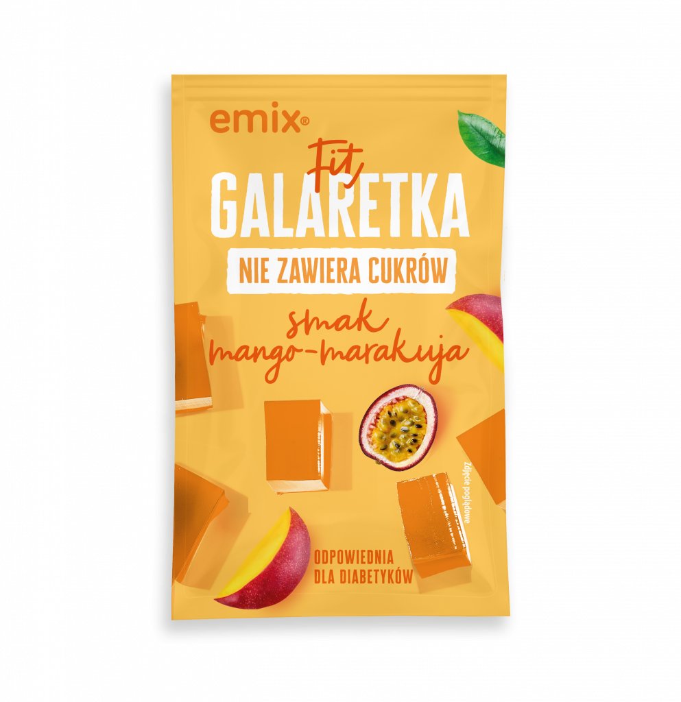 Emix Fit Galaretka bez cukru o smaku mango-marakuja 25 g