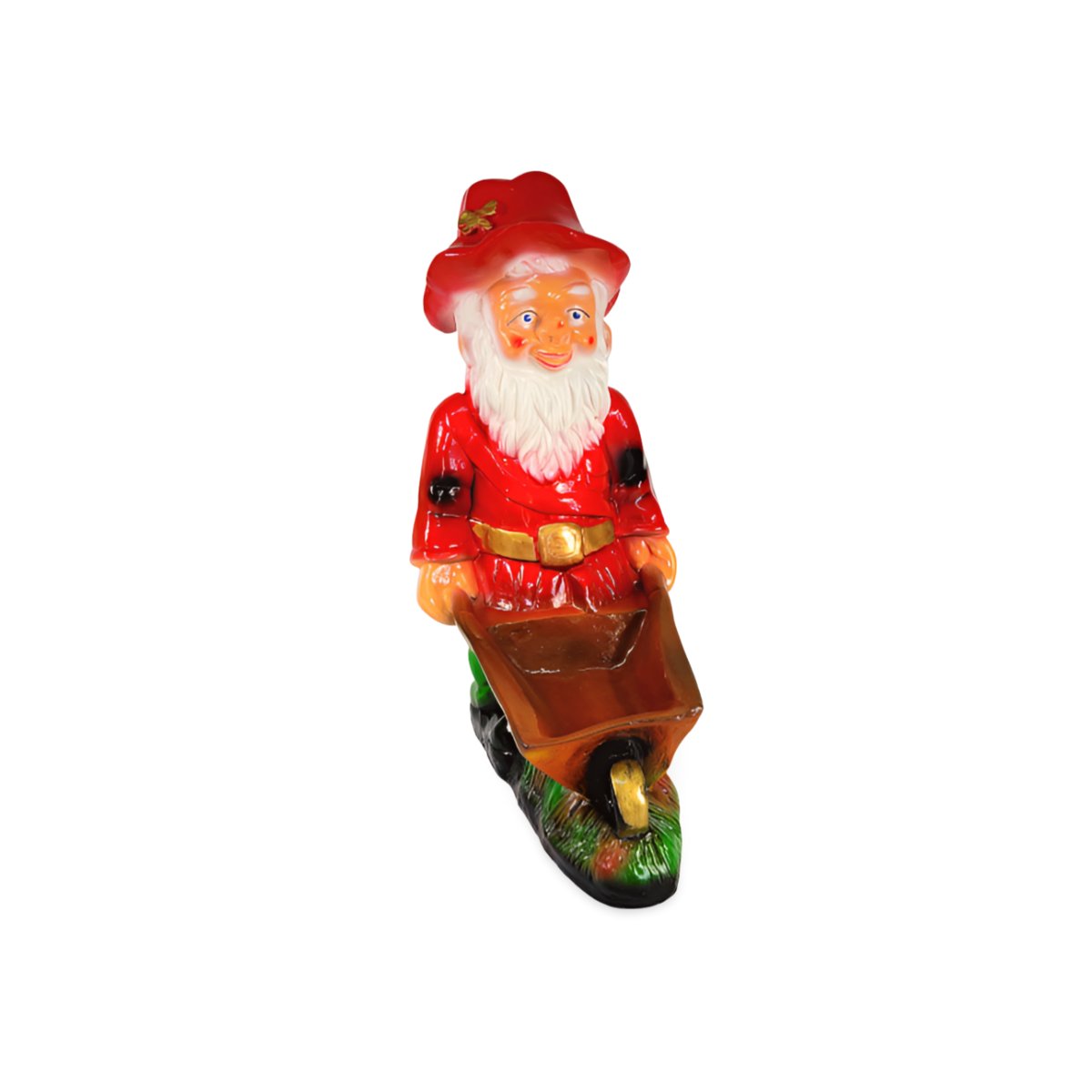 Figura Krasnal z taczką (donica)