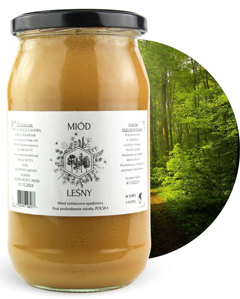 Miód Leśny 1050g Naturalny Polski