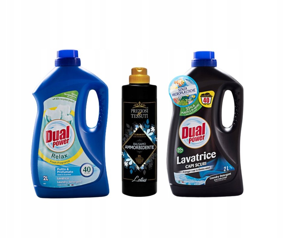 Dual Power Zestaw 2X Płyn Do Prania Relax, Black + Preziosi Koncentrat Lotu