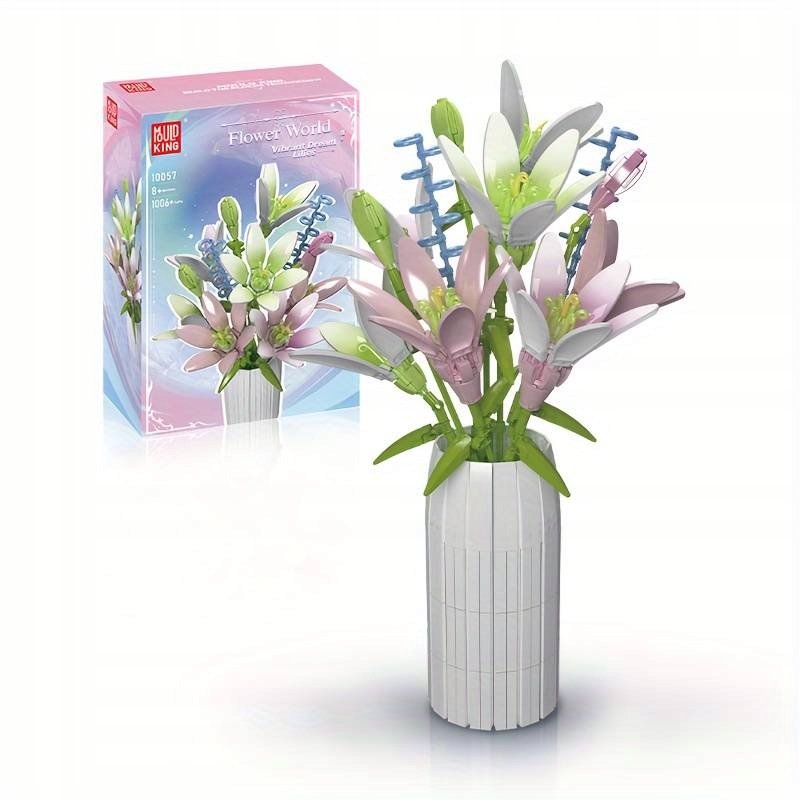 KLOCKI KONSTRUKCYJNE MOULD KING 10057 LILIE VIBRANT DREAM LILES 1006 EL.