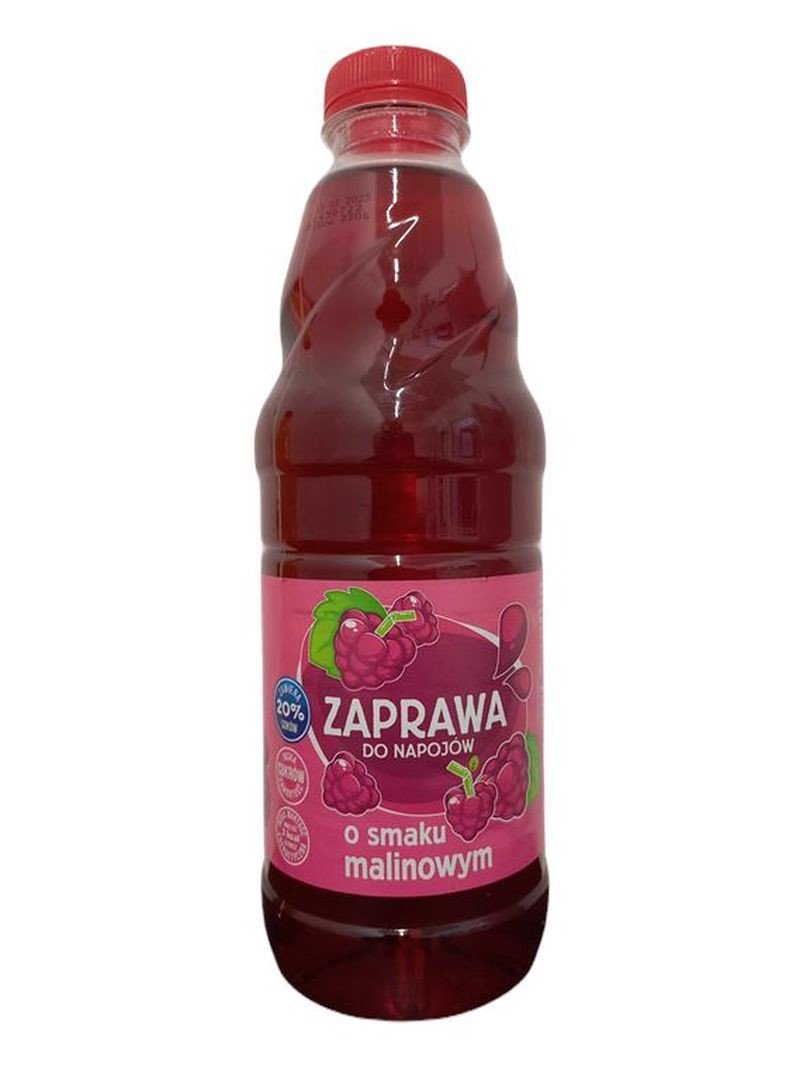 Zaprawa do napojów o smaku malinowym 1 l